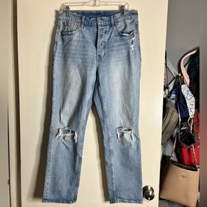 High Rise Cheeky Straight Jeans